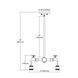 Cocalico 2 Light 2 inch Multi-Tone Weathered Chandelier Ceiling Light, Faucet Motif