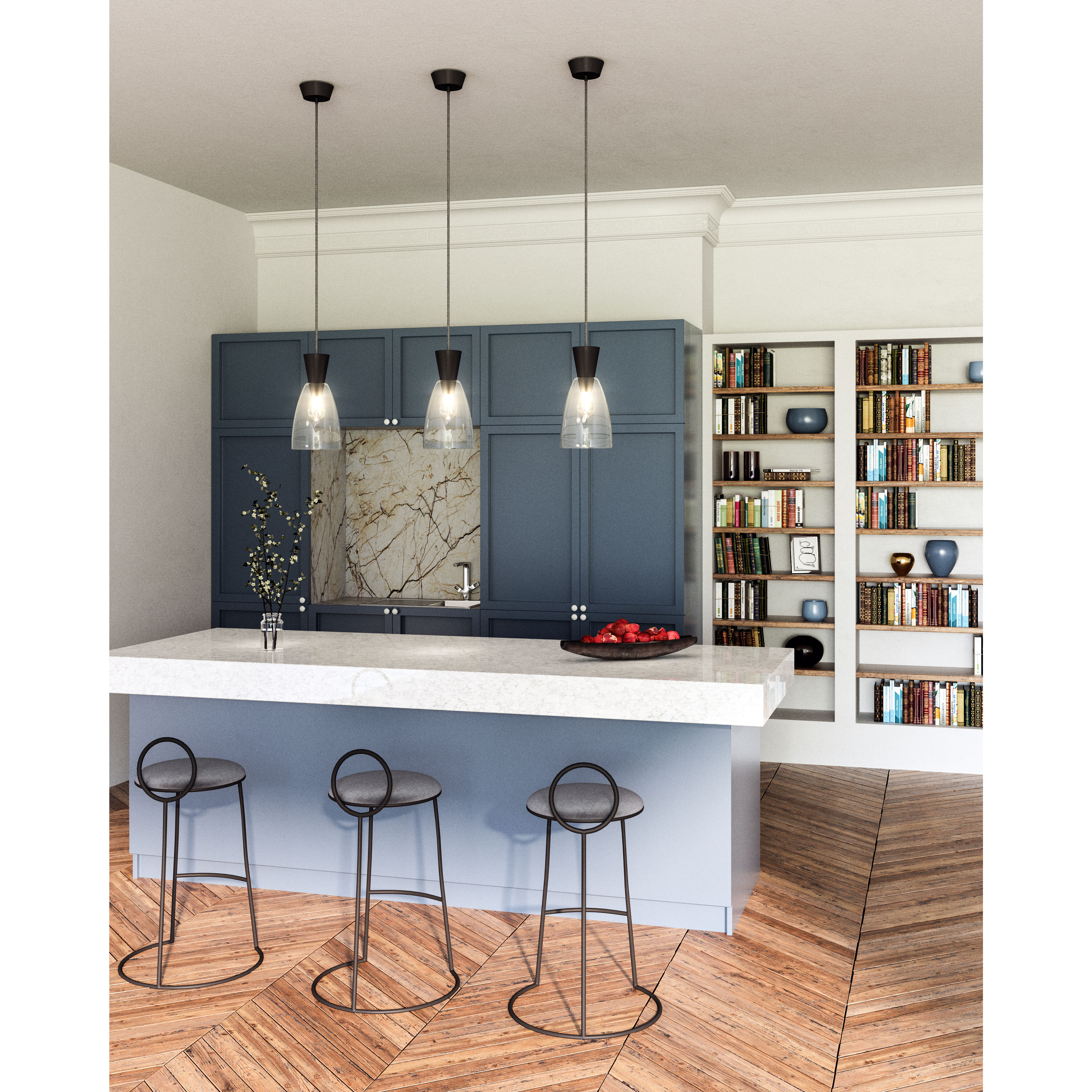 Alora Mood Arlo Pendant Ceiling Light in Matte Black