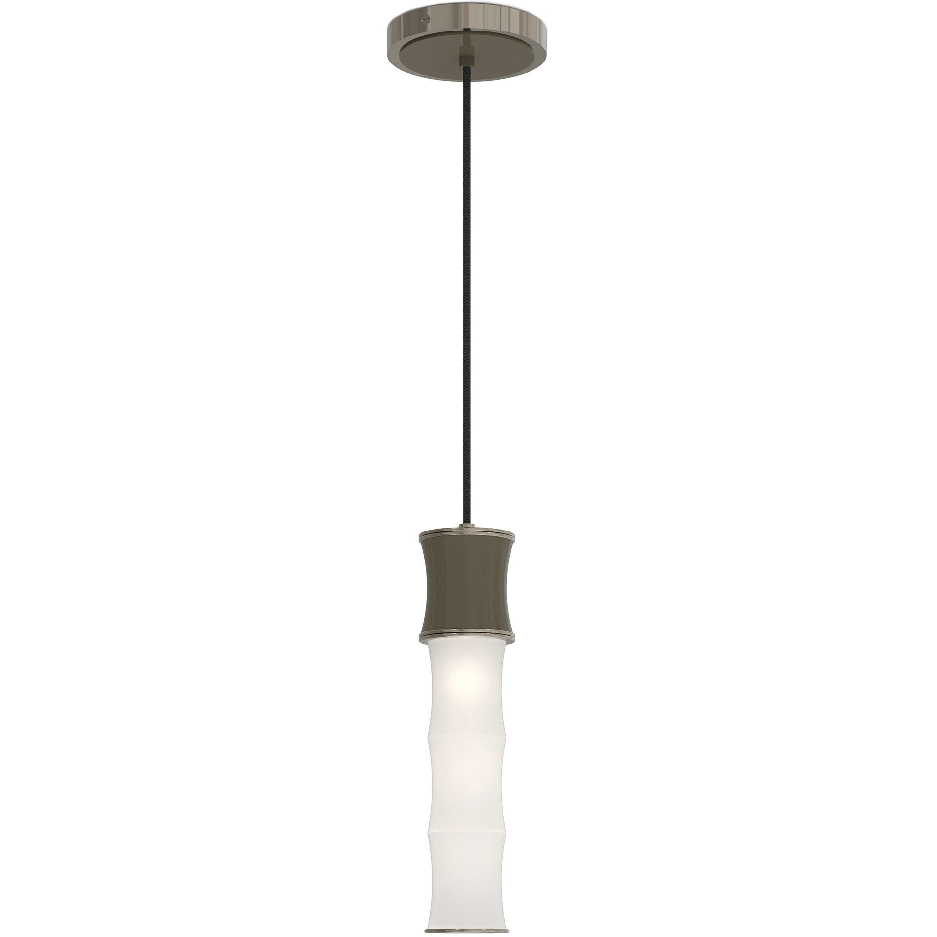 Kane 1 Light 5 inch Matte Smokey Taupe with Polished Nickel Pendant Ceiling Light in Matte Smoky Taupe