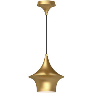 Emiko 1 Light 9.5 inch Brushed Gold Pendant Ceiling Light