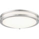 Vantage LED 13.75 inch Brushed Nickel Flushmount Ceiling Light