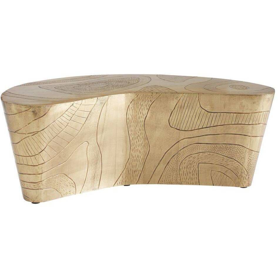 Glasgow 41.5 X 15 inch Antique Brass Coffee Table