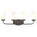 Winslow 4 Light 28 inch Oil Rubbed Bronze Vanity Light Wall Light