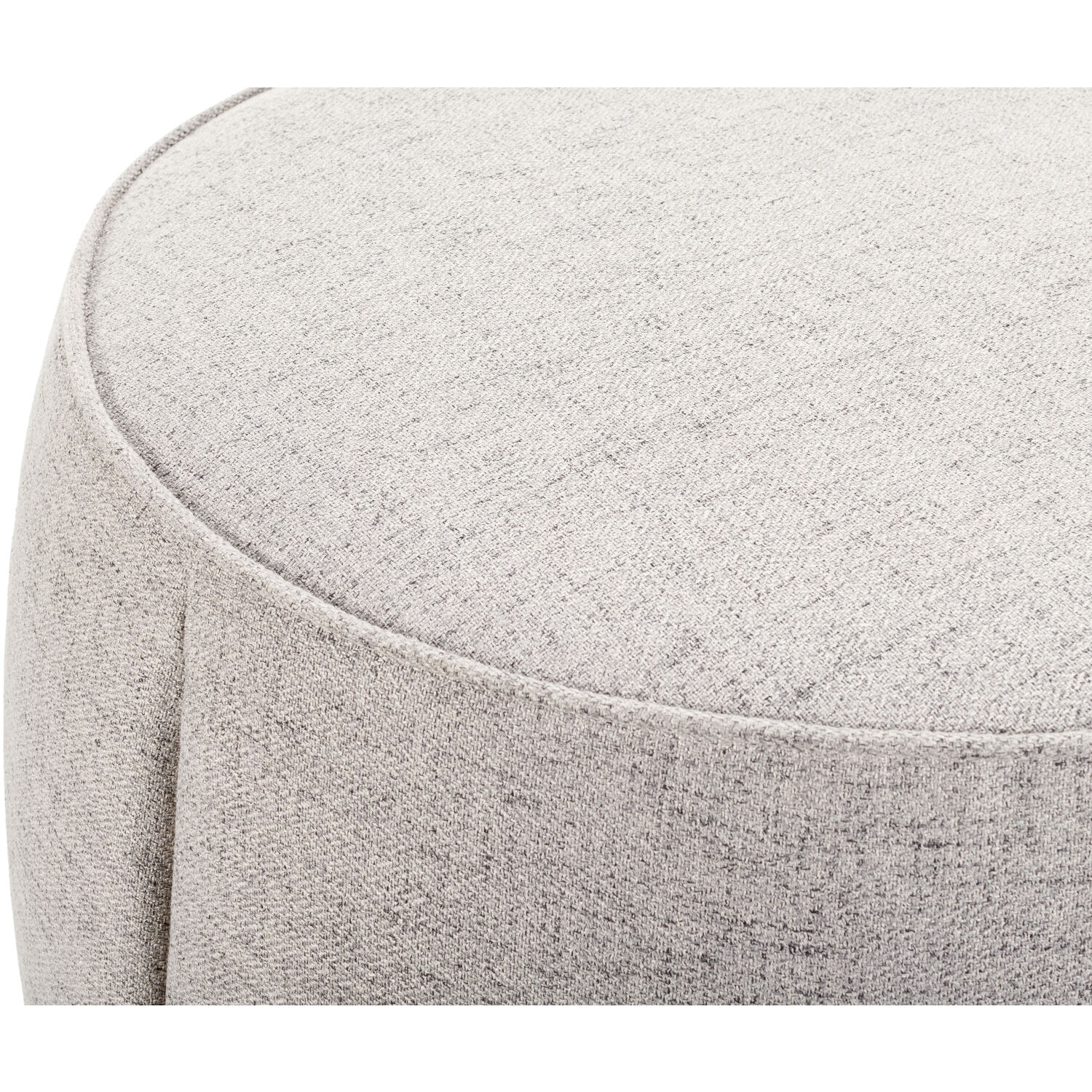 Lanza 21 inch Upholstery: Light Gray; Base: Dark Brown Ottoman
