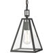 Tangent 1 Light 7 inch Matte Black Mini Pendant Ceiling Light