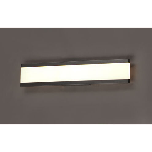 Visor LED 24 inch Black Vanity Light Wall Light