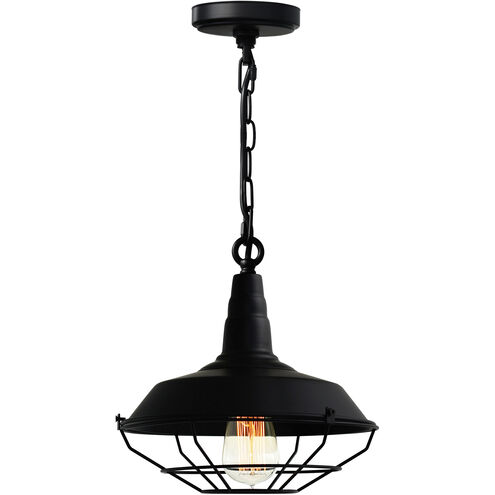 Morgan 1 Light 14 inch Black Down Mini Pendant Ceiling Light