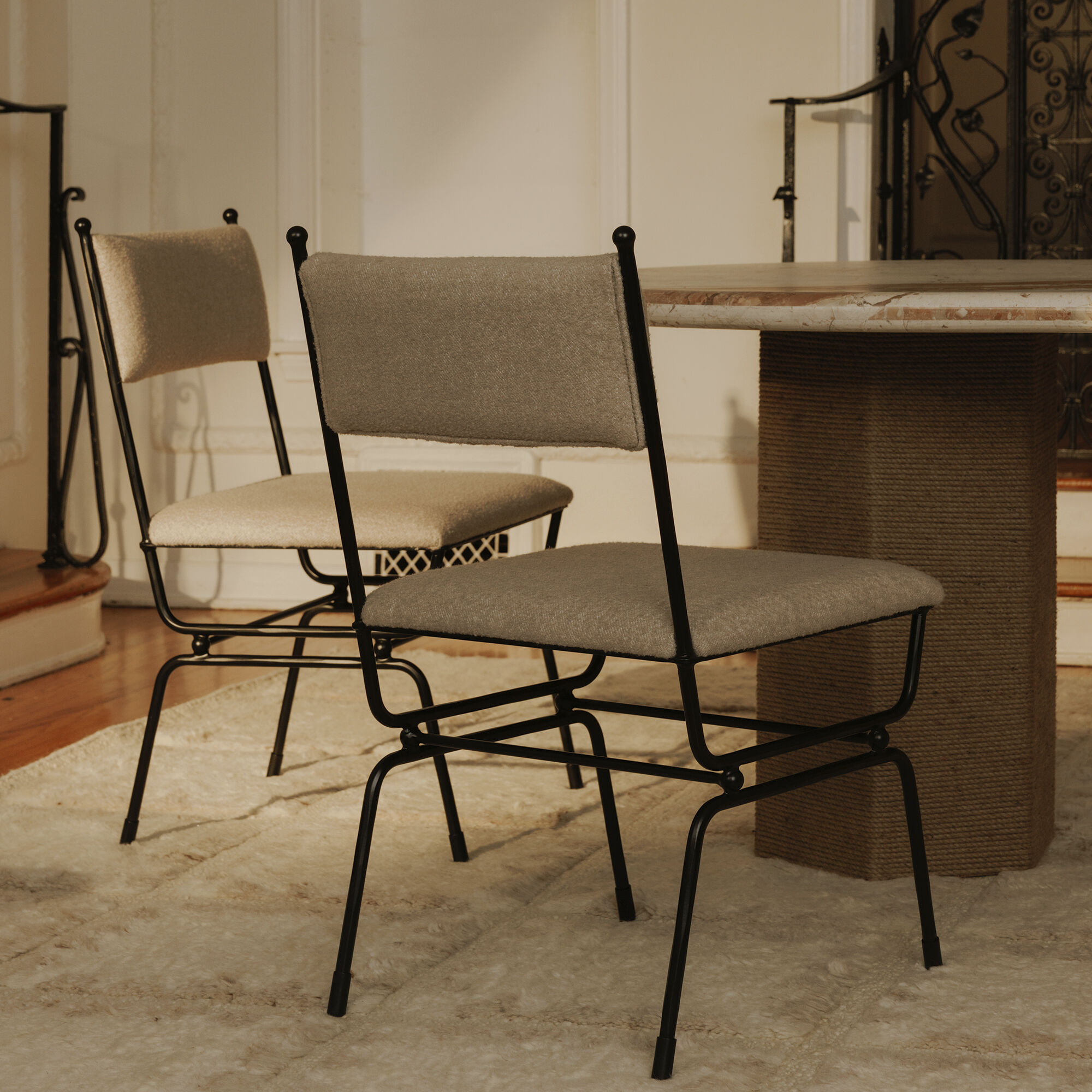 Posta Beige Dining Chair