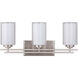 Chryssa 3 Light 23 inch Brushed Nickel Wall Sconce Wall Light