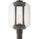 Fairwinds 1 Light 18.4 inch Coastal Dark Smoke Outdoor Post Light, Extra Large