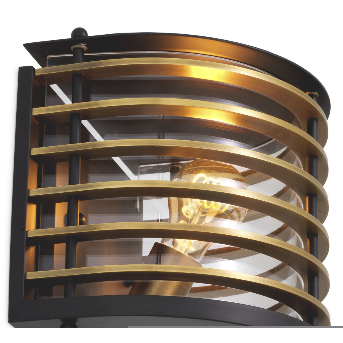 Logan 1 Light 7.87 inch Black Outdoor Wall Lamp