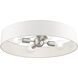 Venlo 4 Light 22 inch Brushed Nickel Semi Flush Ceiling Light