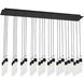 Sean Lavin Lassell 27 Light 12.6 inch Nightshade Black Chandelier Ceiling Light in 120V