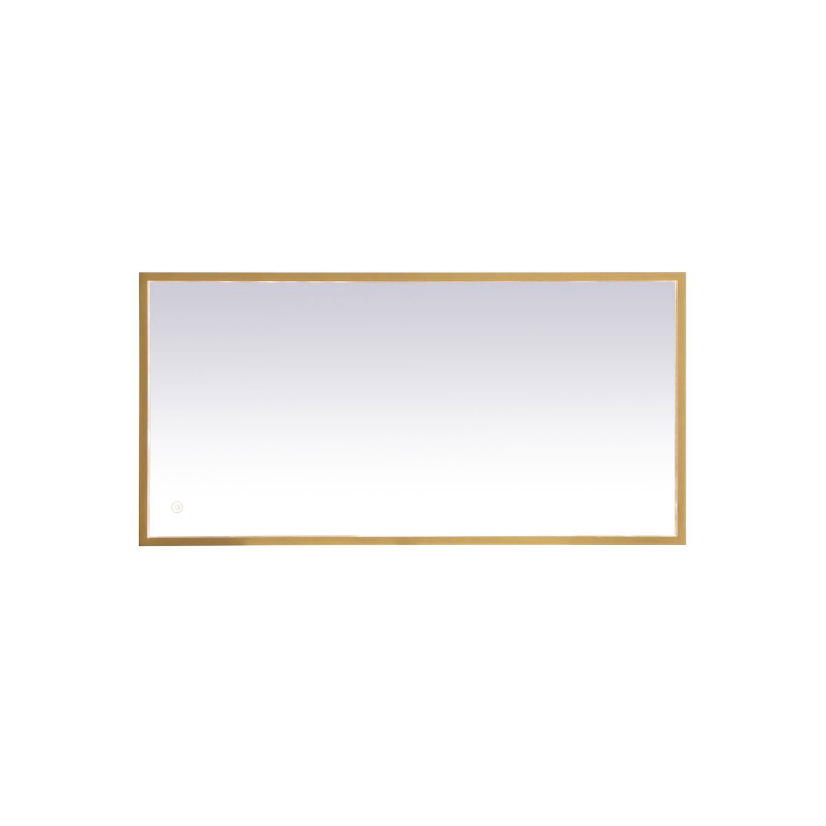 Pier 30 X 20 inch Brass LED Mirror
