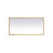 Pier 30 X 20 inch Brass LED Mirror