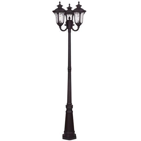 Oxford 3 Light 87 inch Bronze Outdoor 3 Head Post