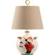 Vietri 24 inch 100 watt Hand Sculpted and Painted Table Lamp Portable Light, Small