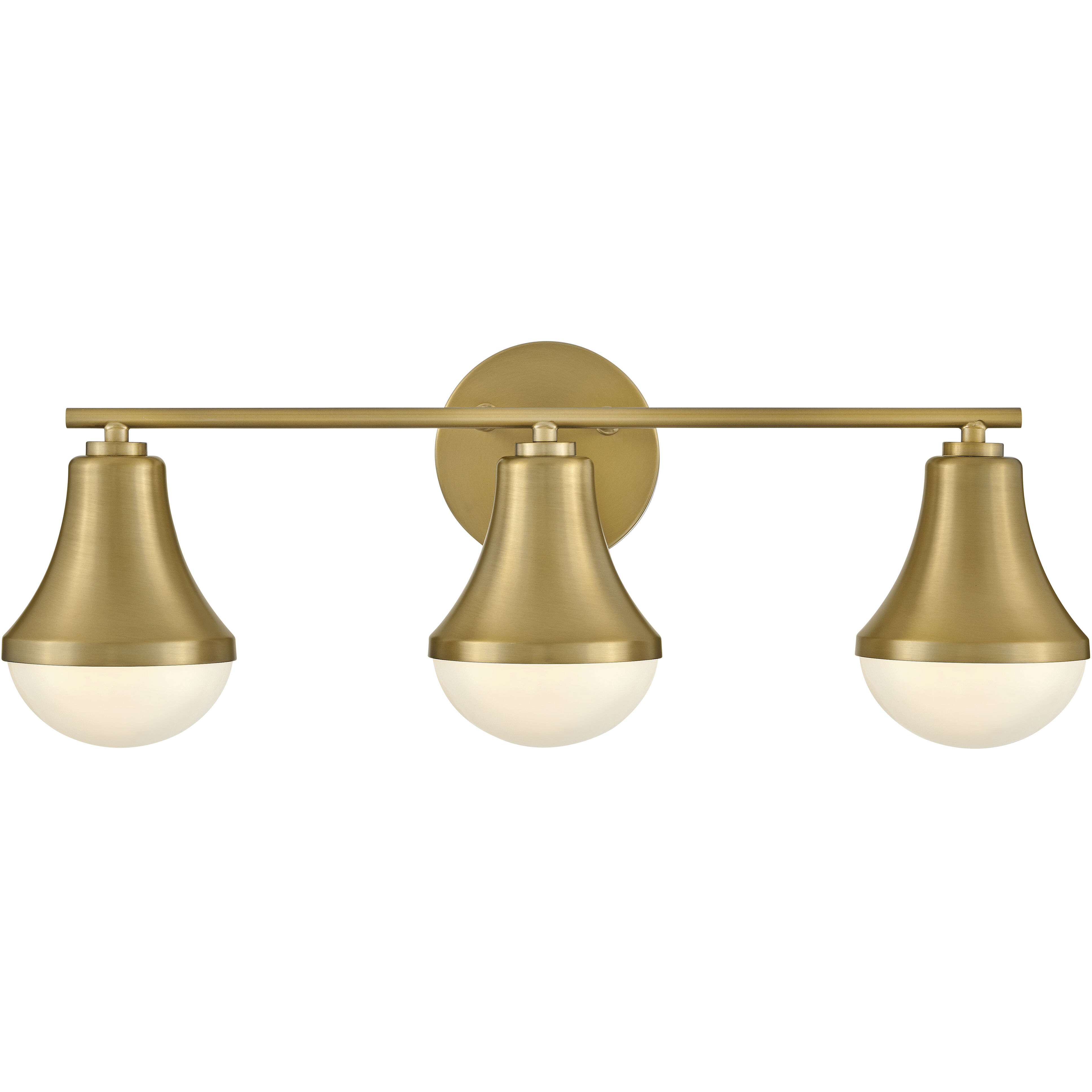 Haddie LED 24 inch Lacquered Brass Bath Light Wall Light