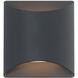 Duet Wall Sconce Wall Light in 2700K, Black, dweLED