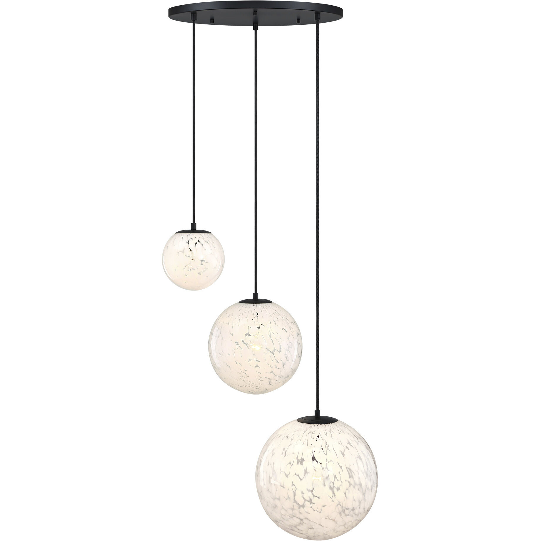 Circo LED 28.75 inch Matte Black Chandelier Ceiling Light
