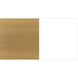 Daxton 1 Light 12.75 inch Matte White and Gold Semi-Flush Mount Ceiling Light