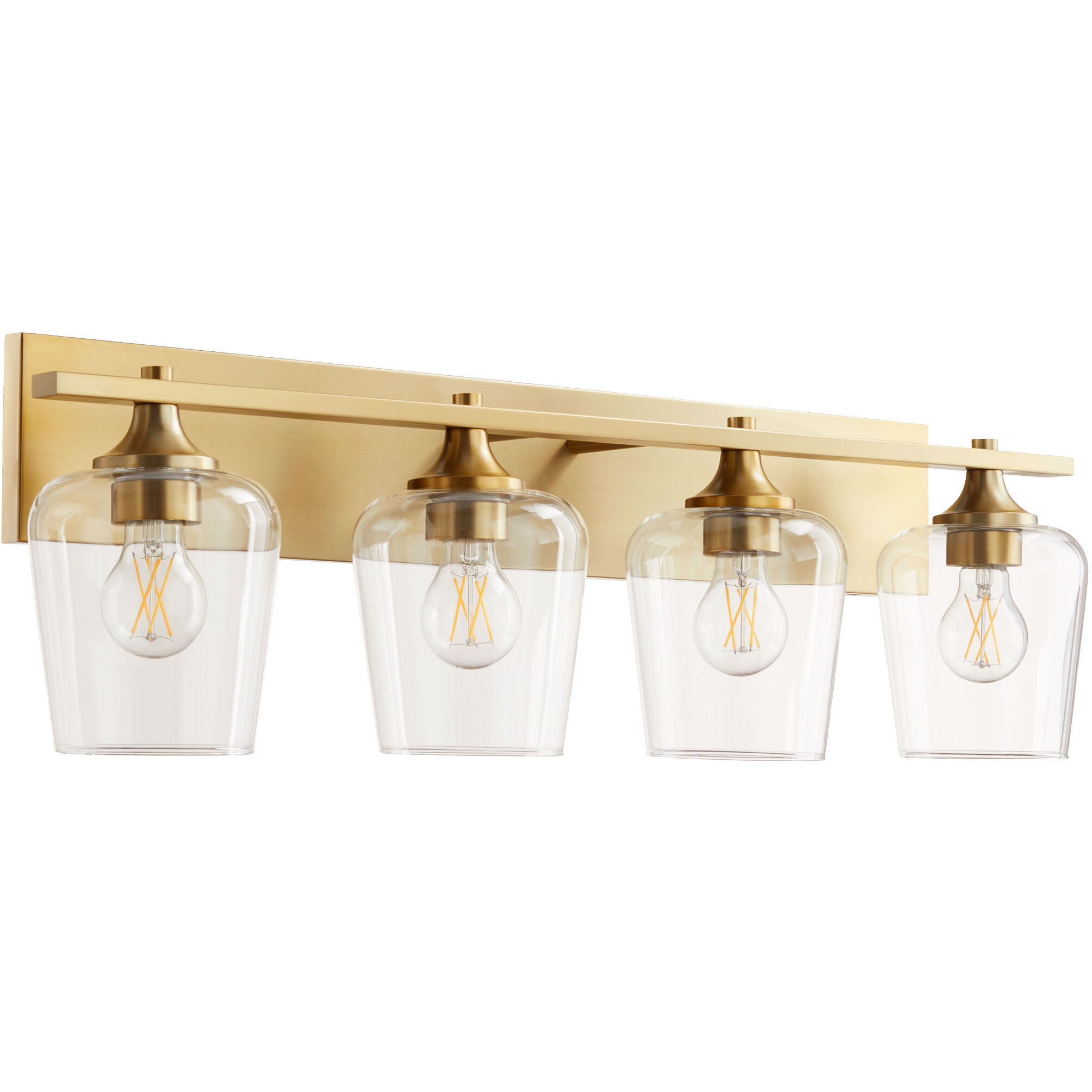Veno 4 Light 32 inch Aged Brass Vanity Light Wall Light