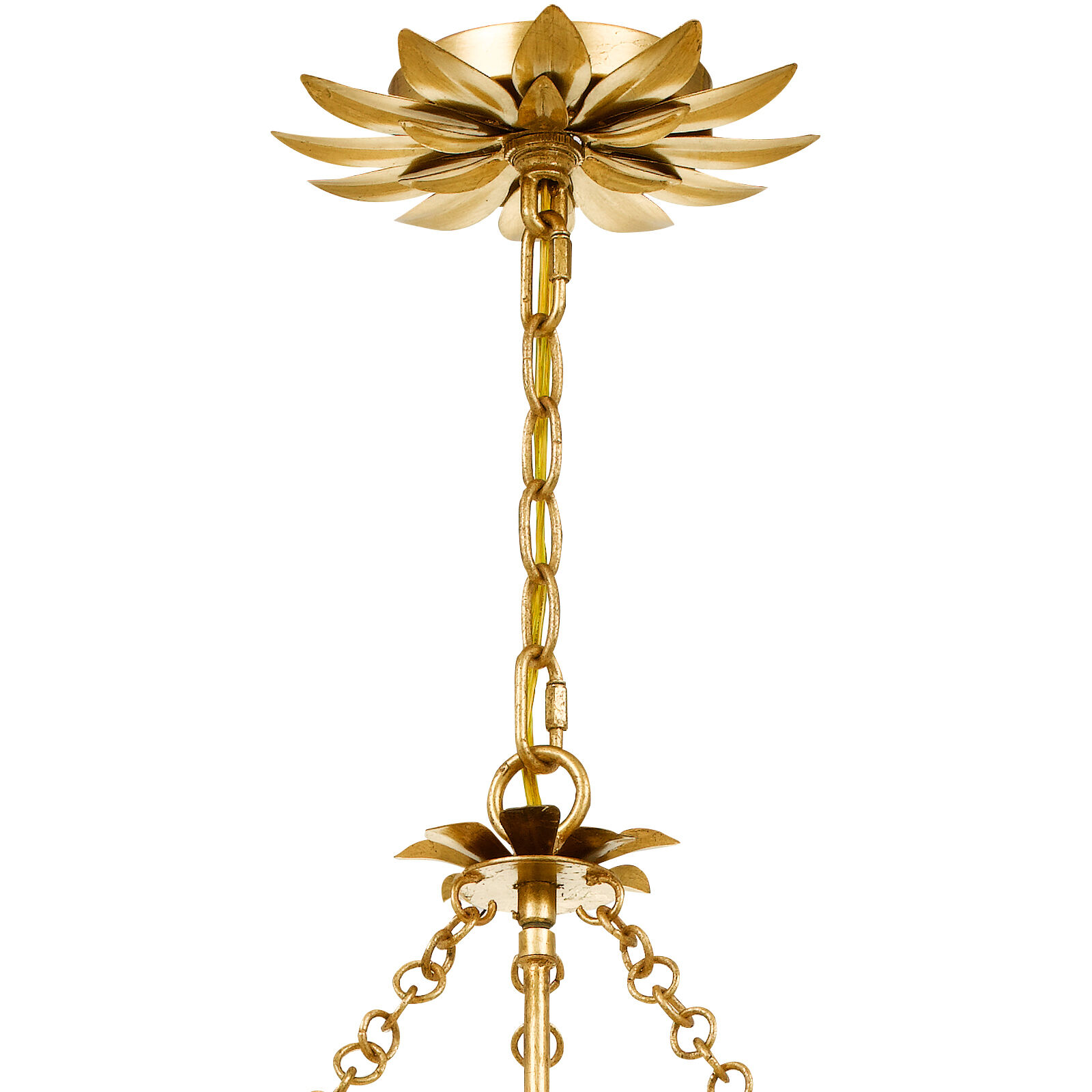 Broche 8 Light 29 inch Antique Gold Chandelier Ceiling Light