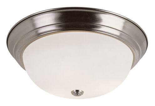 Bowers 3 Light 15 inch Brushed Nickel Flushmount Ceiling Light