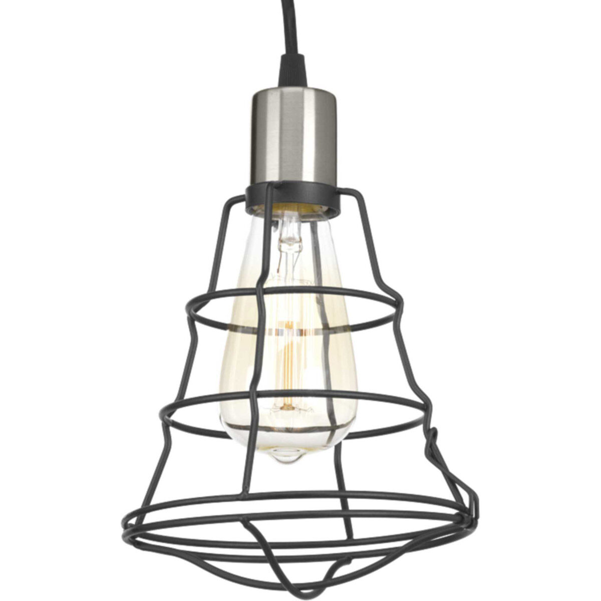 Gauge 1 Light 6 inch Graphite Mini-Pendant Ceiling Light