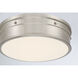 Marnex LED 13 inch Brushed Nickel Flush Mount Ceiling Light