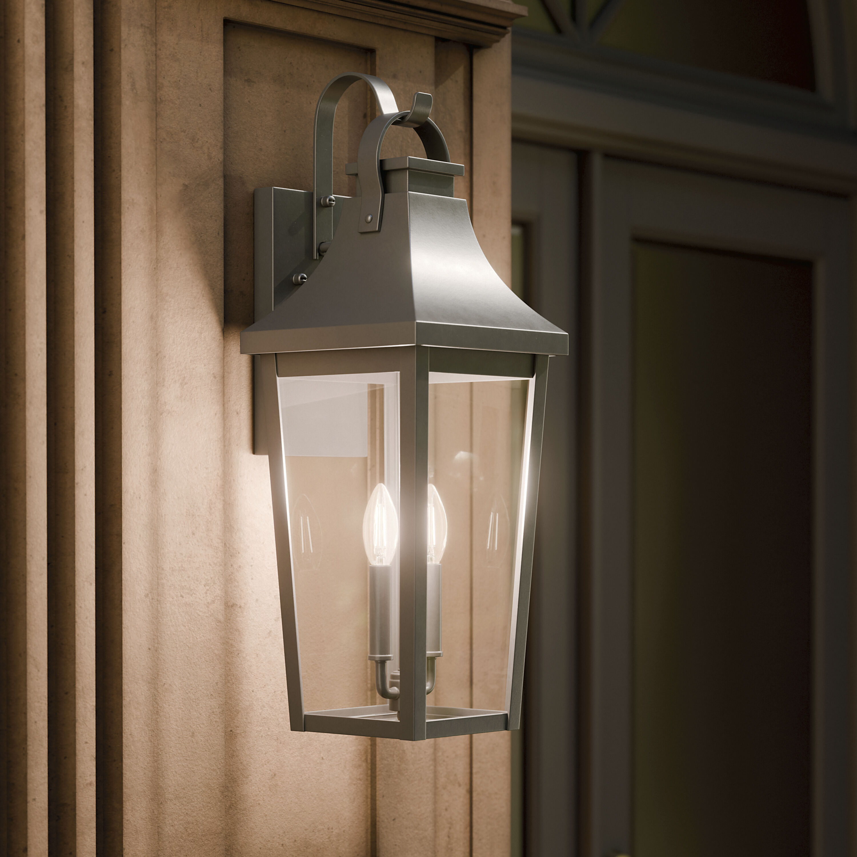 Cleary 2 Light 24 inch Olde Bronze Outdoor Wall Light