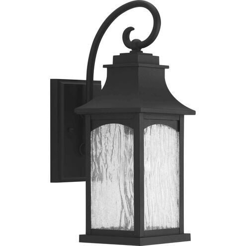 Maison 1 Light 16 inch Textured Black Outdoor Wall Lantern, Small