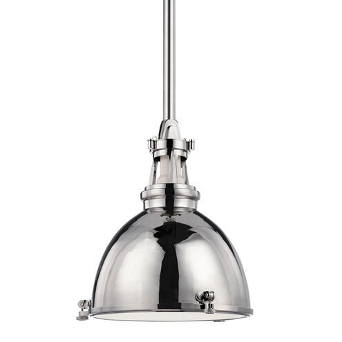 Massena 1 Light 14 inch Polished Nickel Pendant Ceiling Light