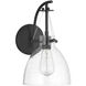 Foster 1 Light 8 inch Matte Black Wall Sconce Wall Light