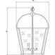 Dunbar 4 Light 14 inch English Bronze and Warm Brass Pendant Ceiling Light, Essentials