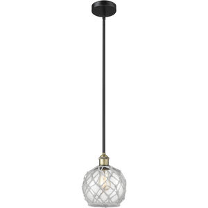 Edison Farmhouse Rope 1 Light 8.00 inch Mini Pendant