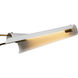 Osorio LED 46.13 inch Matte White and Vintage Brass Chandelier Ceiling Light