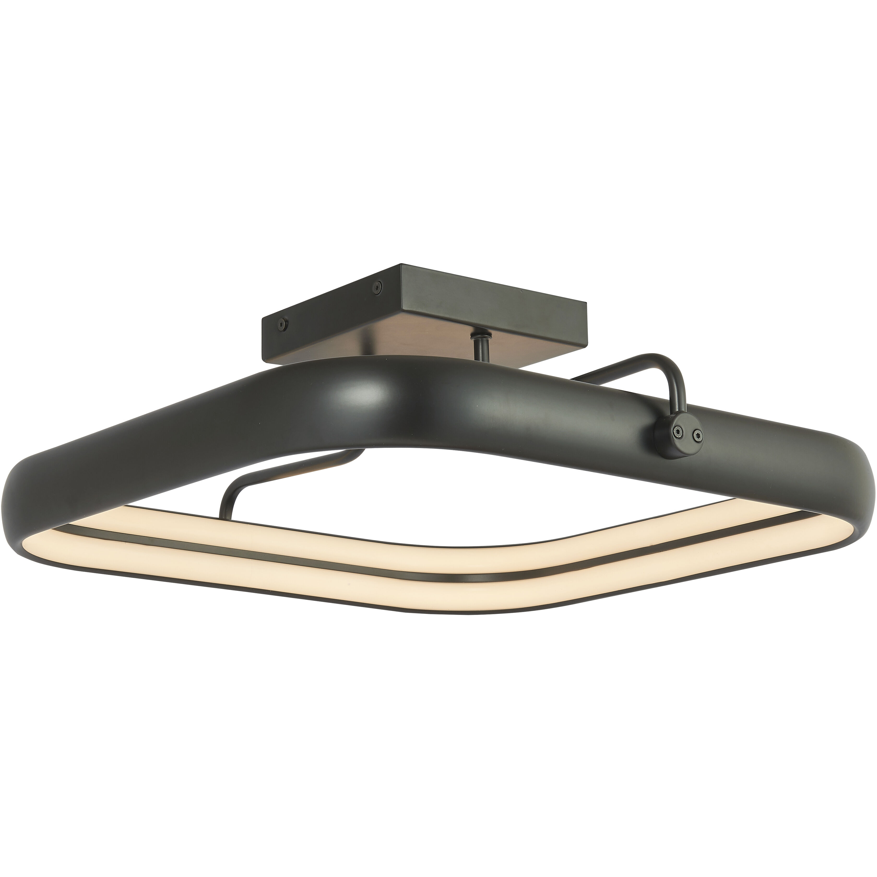 Rave LED 18 inch Matte Black Flush Mount Ceiling Light