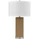 Sherman 27.5 inch 150 watt Natural with Clear Table Lamp Portable Light
