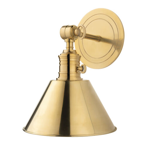 Garden City 8.5 inch 75.00 watt Aged Brass Pivot Wall Sconce Wall Light