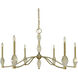 Vivian 6 Light 46 inch Brushed Brass Dining Chandelier Ceiling Light