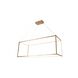 Canada LED 48 inch Gold Linear Pendant Ceiling Light