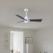 Atlas Alessandra - LK 42 inch Matte White with Matte Black Blades Ceiling Fan