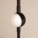 Constellation Aries LED 11.5 inch Espresso Black Pendant Ceiling Light in 2200K, White Optical Acrylic, 10 FT. Cord