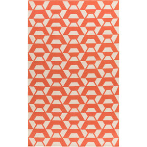 Rivington 120 X 96 inch Orange and Neutral Area Rug, Wool