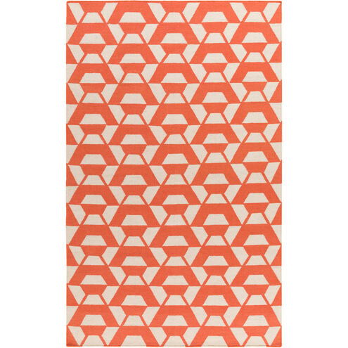 Rivington 120 X 96 inch Orange and Neutral Area Rug, Wool