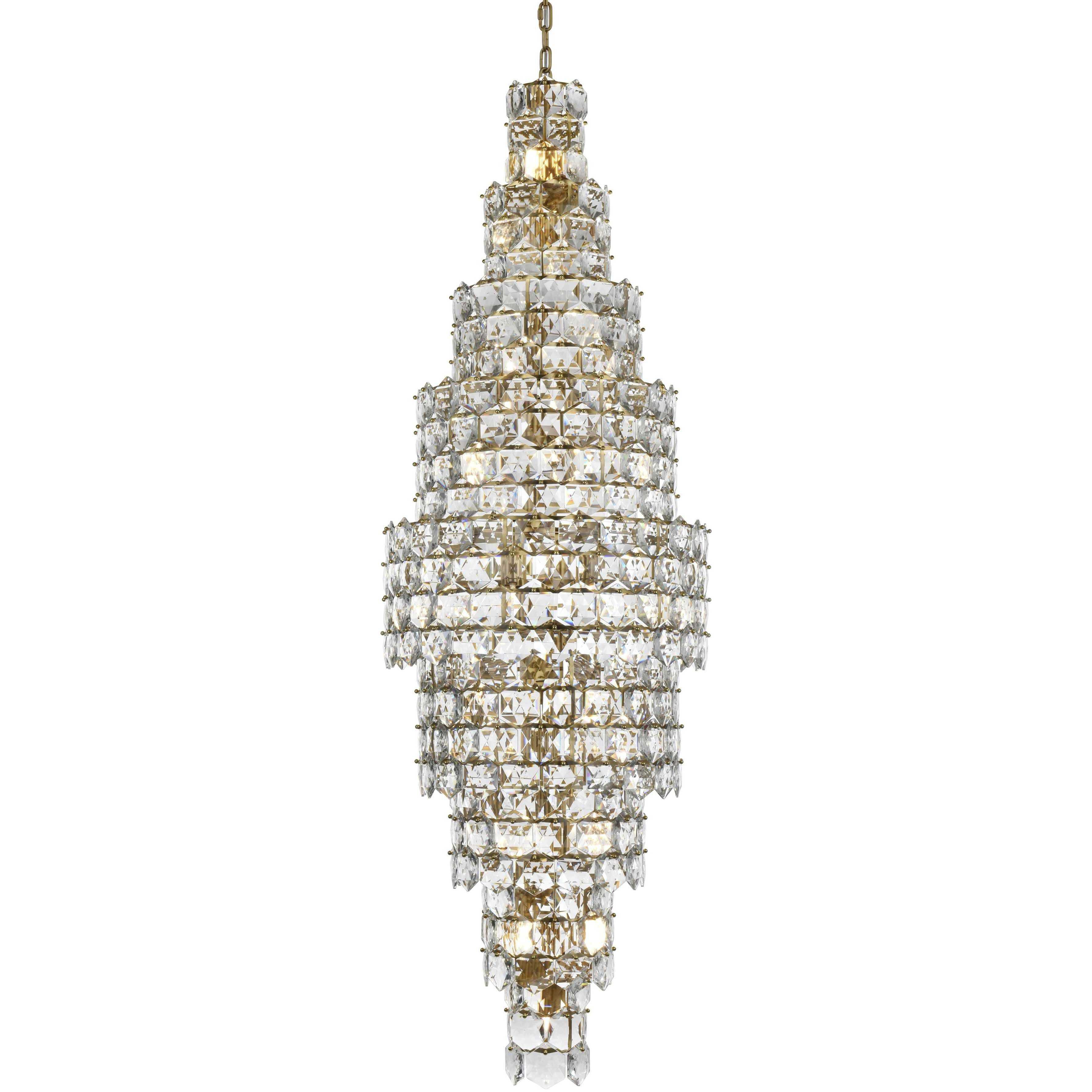 Adaline 41 Light 30 inch Satin Gold Chandelier Ceiling Light