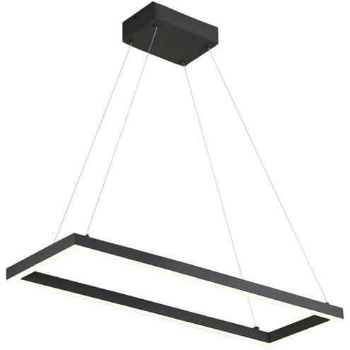 Piazza LED 5.88 inch Black Pendant Ceiling Light