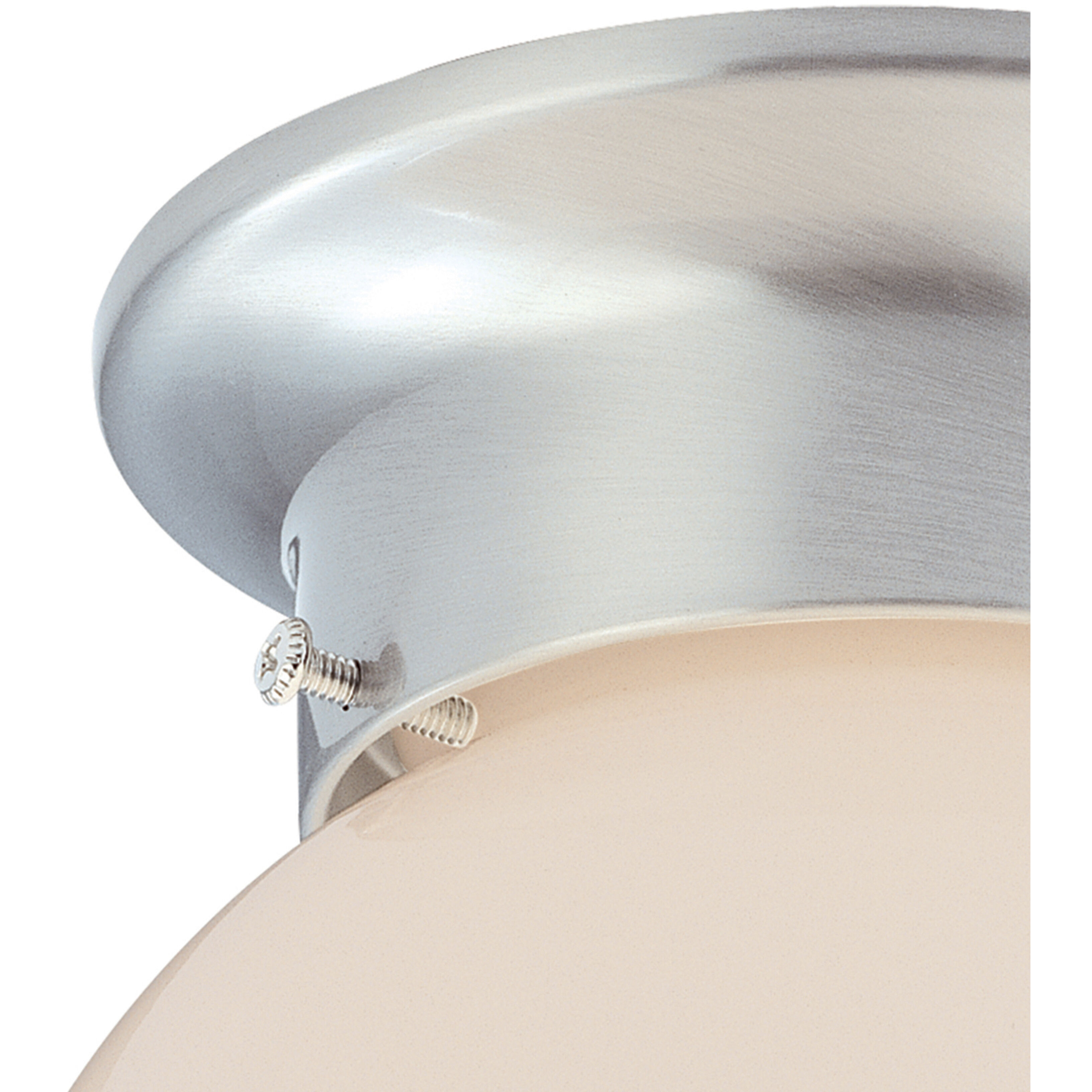 Orb 1 Light 6 inch Brushed Nickel Flush Mount Ceiling Light