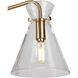 Beaker 3 Light 18 inch Soft Gold Chandelier Ceiling Light